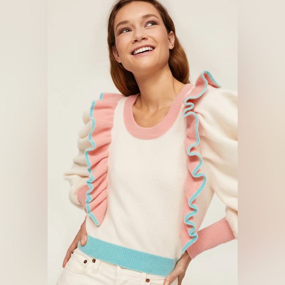 LoveShackFancy Greece Pullover NWT size XS - Picture 2 of 12